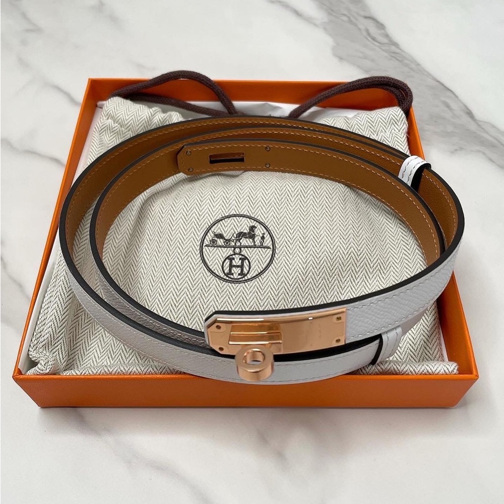 ❌SOLD❌ Hermès Kelly 18 Belt Blanc